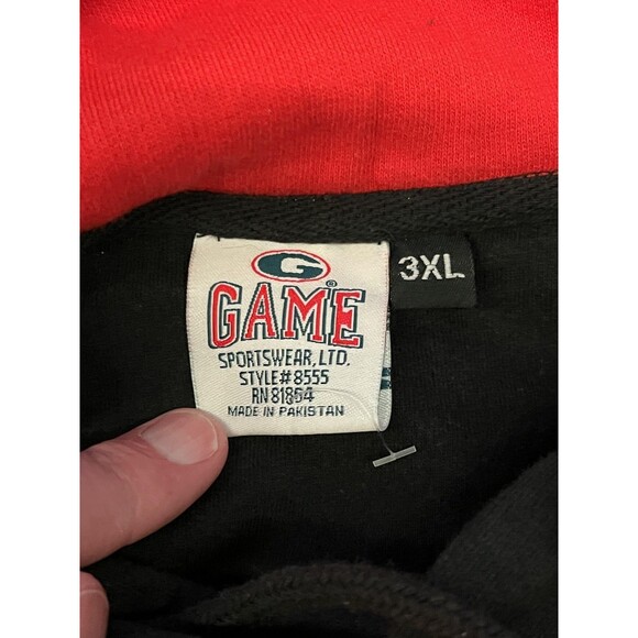 Team Xtreme Hockey Hoodie Mens 3XL Black Orange Game Pullover Sweatshirt - Picture 6 of 7